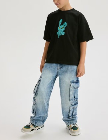 
						Tricou Oversize Reserved, negru