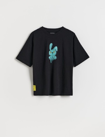 Tricou Oversize Reserved, negru