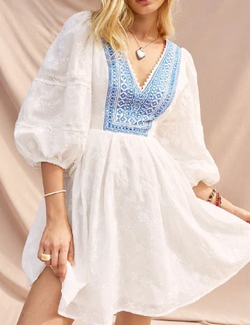 Rochie scurta SHEIN, alb