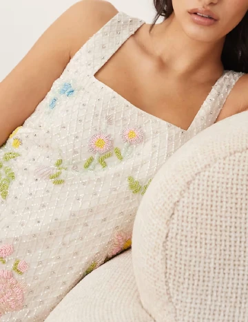 Rochie scurta Arrange, alb