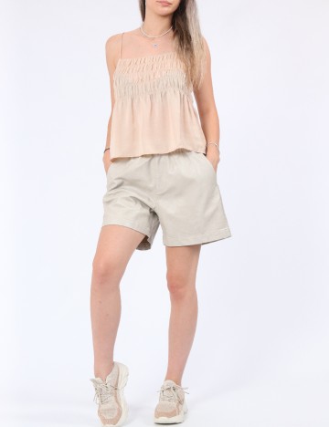 Pantaloni scurti ASOS, crem