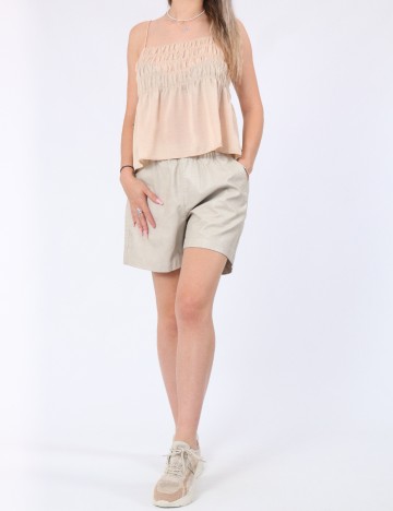 Pantaloni scurti ASOS, crem