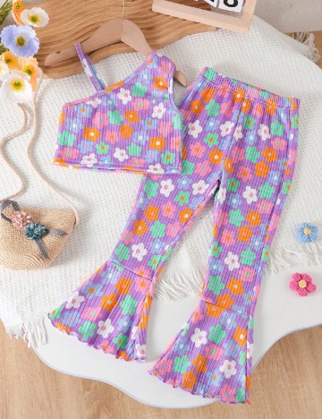 
						Compleu Shein Kids, floral print