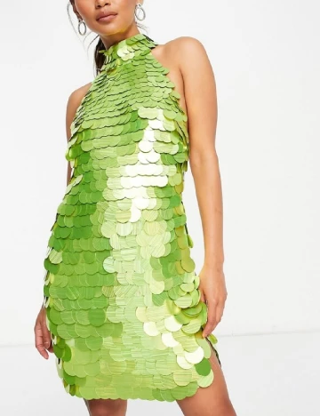 Rochie scurta ASOS, verde