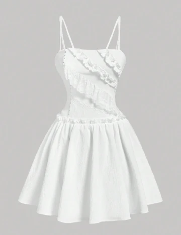 Rochie scurta SHEIN, alb
