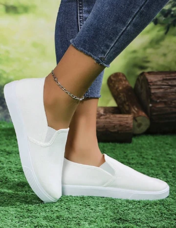 Espadrile SHEIN, alb