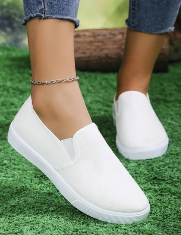 Espadrile SHEIN, alb