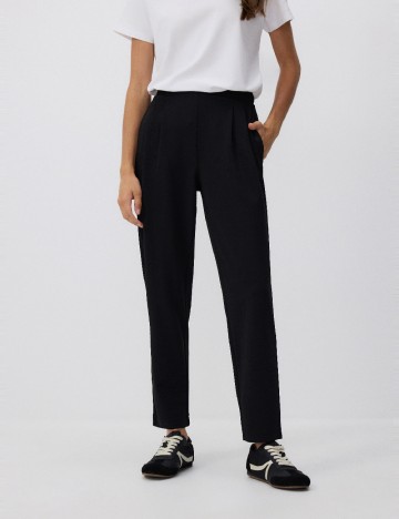 Pantaloni Reserved, negru