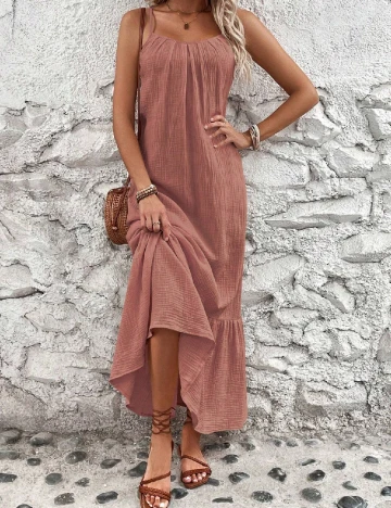 Rochie lunga SHEIN, roz Roz