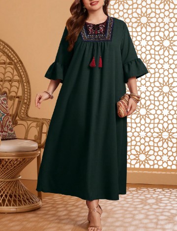 
						Rochie lunga SHEIN CURVE, verde
