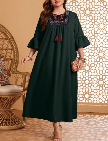 Rochie lunga SHEIN CURVE, verde