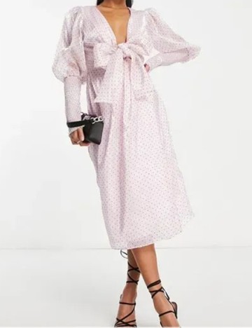 Rochie medie Collective The Label, roz