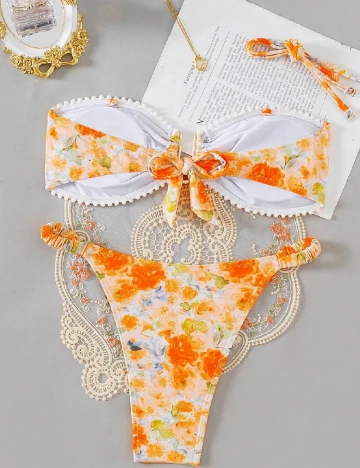 Costum de baie SHEIN, portocaliu