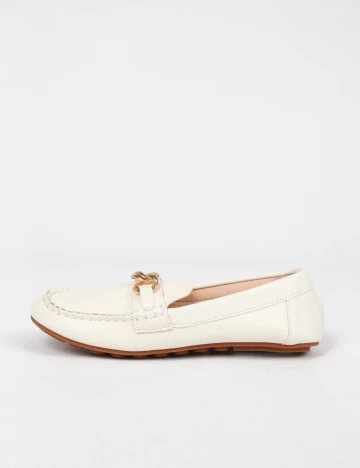 Mocasini SHEIN, alb Alb