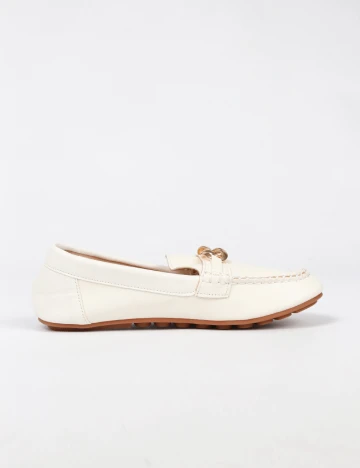 Mocasini SHEIN, alb Alb