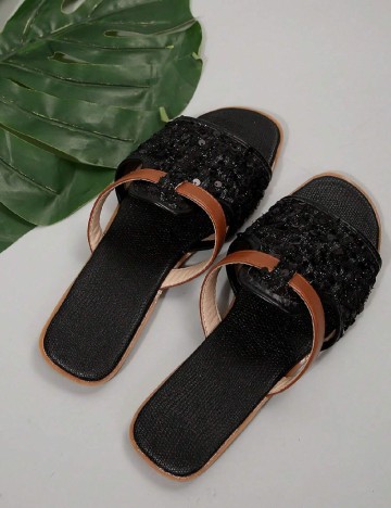 Slapi SHEIN, negru