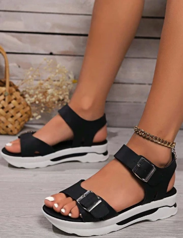 Sandale SHEIN, negru Negru