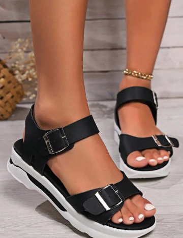 Sandale SHEIN, negru Negru