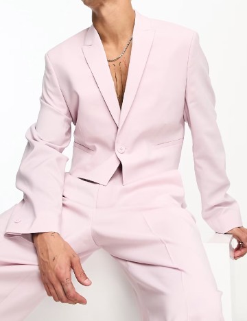 
						Sacou ASOS, roz