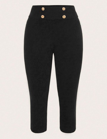 
						Pantaloni trei sferturi SHEIN, negru