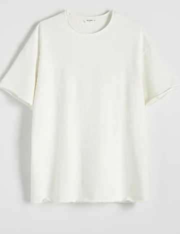Tricou Reserved, alb