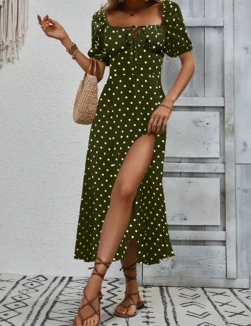 Rochie medie SHEIN, verde