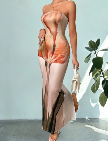 
						Rochie lunga SHEIN, mix culori