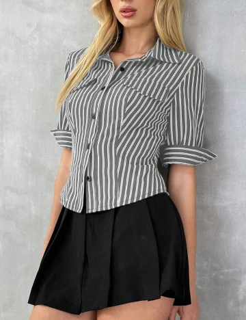 Camasa SHEIN, gri Gri