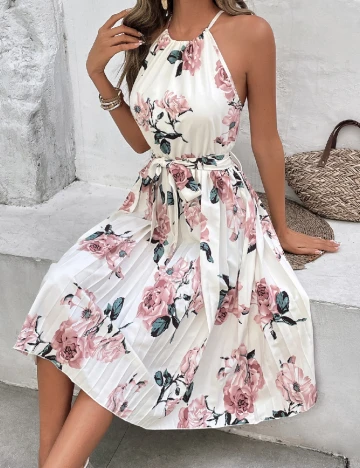 Rochie medie SHEIN, alb Alb