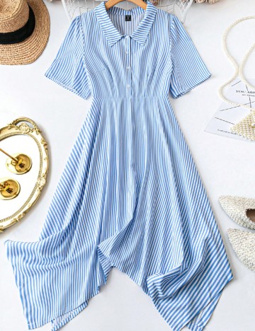 
						Rochie medie SHEIN CURVE, albastru