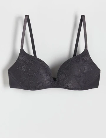 Sutien Reserved, gri inchis Gri