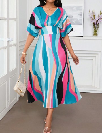 
						Rochie lunga SHEIN, mix culori
