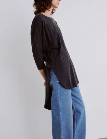 Bluza Oversize Reserved, gri inchis