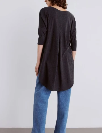 Bluza Oversize Reserved, gri inchis