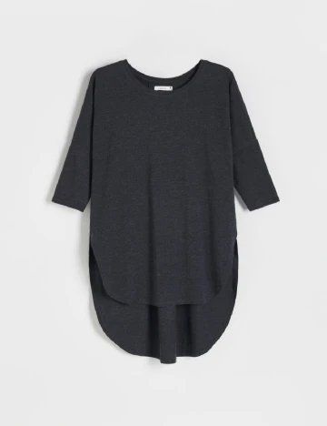 Bluza Oversize Reserved, gri inchis