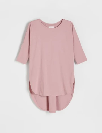 Bluza Oversize Reserved, roz pudra Roz