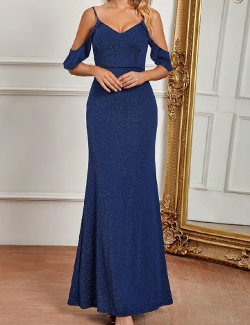 Rochie lunga SHEIN, albastru Albastru