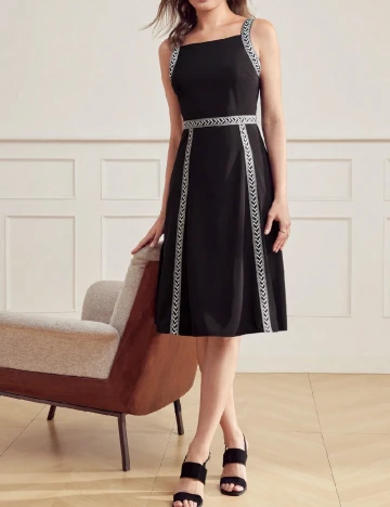 Rochie medie MOTF, negru Negru