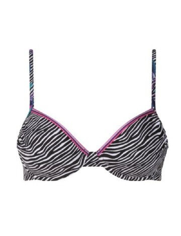Sutien de baie Triumph, alb/negru