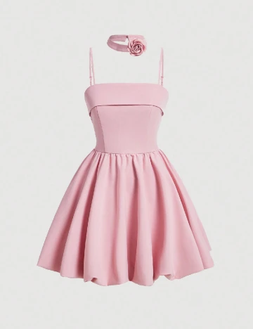 Rochie scurta SHEIN, roz