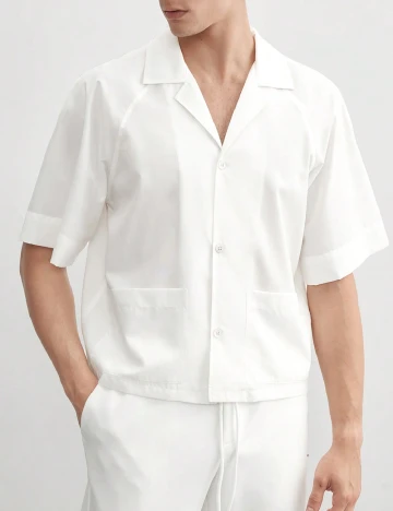 Camasa SHEIN, alb Alb