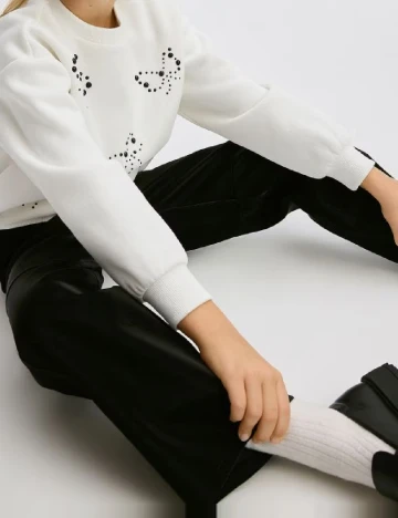 Pantaloni Reserved, negru Negru