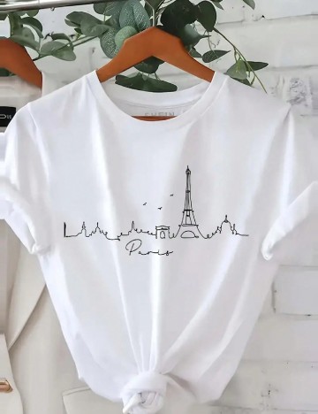 
						Tricou SHEIN, alb