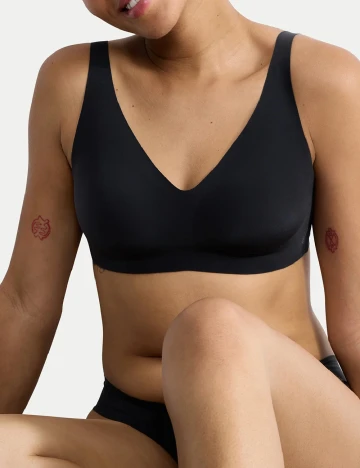 Sutien Sloggi by Triumph Plus Size, negru Negru
