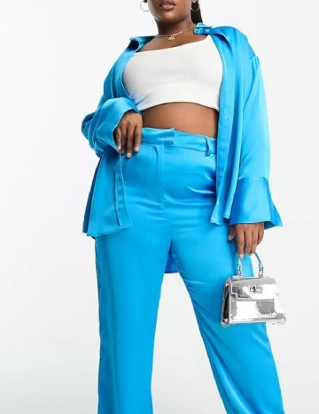 Pantaloni 4TH&Reckless Plus Size, albastru Albastru