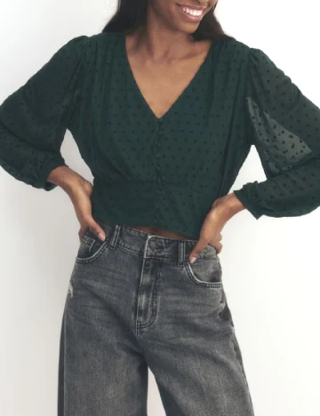 Bluza Reserved, verde inchis Verde