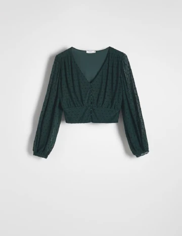 Bluza Reserved, verde inchis Verde