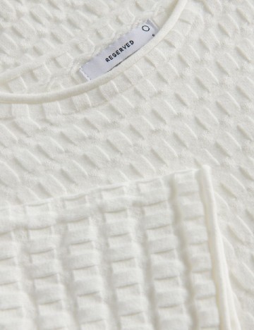 Tricou Reserved, alb