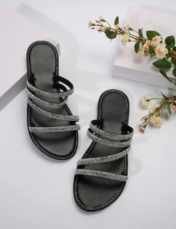 Slapi SHEIN, negru Negru