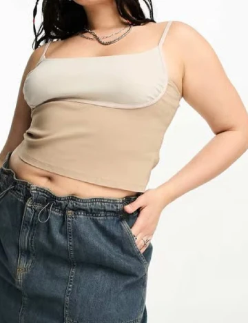 Top ASOS Curve, crem Crem